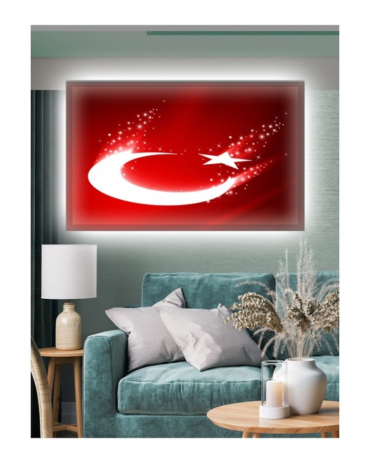 Led Işıklı Türk Bayrağı (en güzel bayrak)