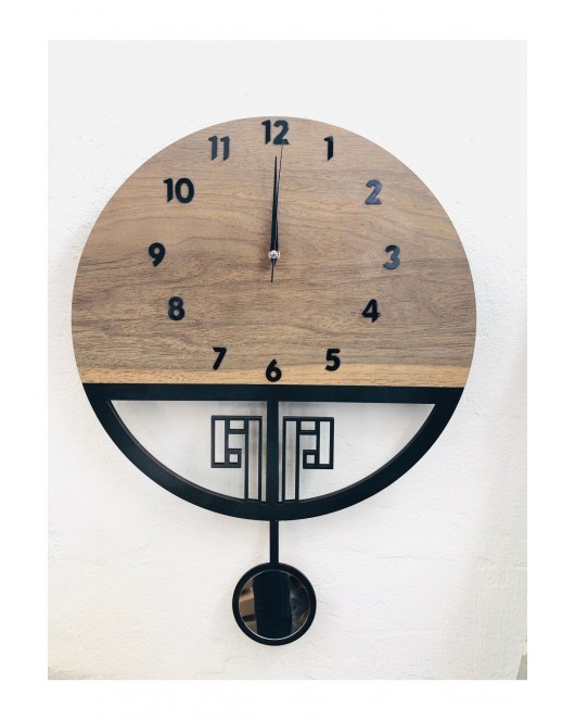 SESSİZ MEKANİZMALI SARKAÇLI AHŞAP DUVAR SAATİ,DUVAR SAATİ,AHŞAP DUVAR SAAT, WOODEN WALL CLOCK