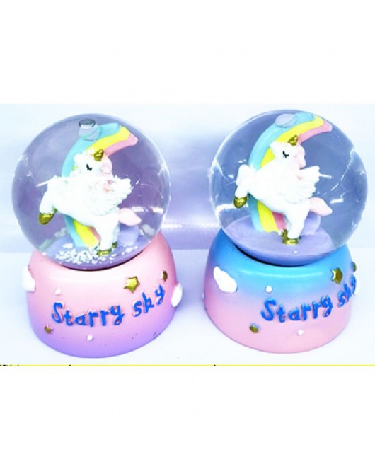 Unicorn Starry Sky Büyük Boy Kar Küresi