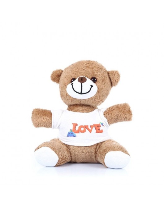 Love Tişörtlü Peluş Ayıcık