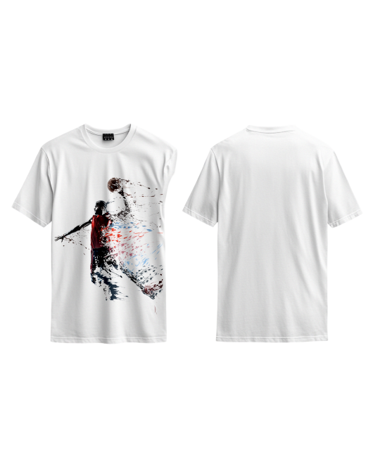 Tasarım Basketbolcu Baskılı T-shirt Tişört